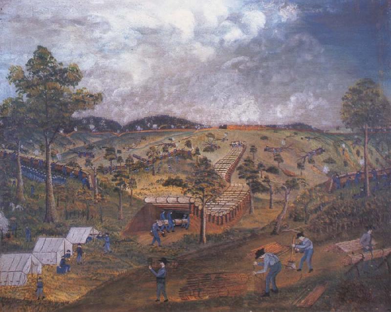 unknow artist Siege of Vicksburg Sweden oil painting art